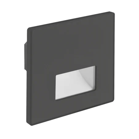 Oswietlenie-schodowe - oprawa schodowa led kwadratowa czarna 1,2w lampka ze zmienną barwą światła cct wektor 04862 ideus 