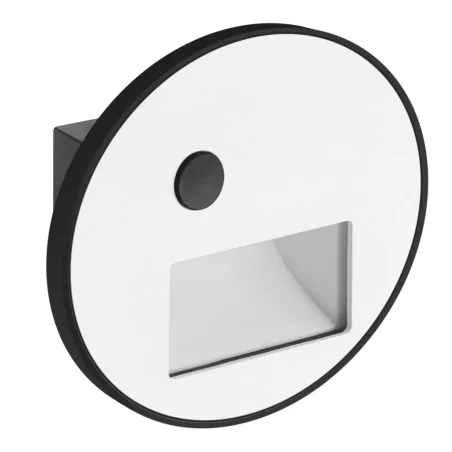 Oswietlenie-schodowe - oprawa schodowa led biała okrągła z czujnikiem ruchu i zmienną barwą światła wektor 04863 ideus 