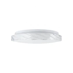 Plafony - 04873 lampa sufitowa ozdobna plafoniera z kryształowym brzegiem 12w cct fala ideus 