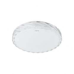Plafony - 04873 lampa sufitowa ozdobna plafoniera z kryształowym brzegiem 12w cct fala ideus 