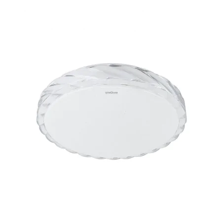 Plafony - 04873 lampa sufitowa ozdobna plafoniera z kryształowym brzegiem 12w cct fala ideus 