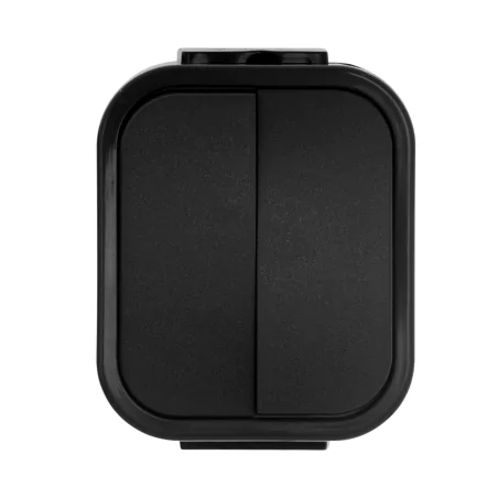 Wylaczniki-podwojne - czarny włącznik podwójny świecznikowy natynkowy b2 wnt-2b2 abex 