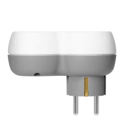 Rozgalezniki - rozgałęźnik do gniazdka z ładowarką usb kontakt z uziemiem schuko port a+c or-ae-13302(gs) orno 