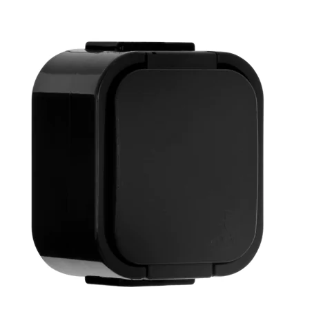 Gniazda-pojedyncze-natynkowe - czarne gniazdo hermetyczne natynkowe ip54 b2 nt-16b2 abex 