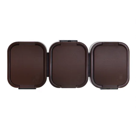 Gniazda-potrojne-natynkowe - brązowe gniazdo zewnętrzne potrójne natynkowe ip54  nt-316 b2  abex 