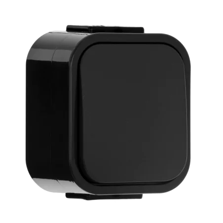 Wylaczniki-schodowe - włącznik schodowy czarny natynkowy elewacyjny ip54 b2 wnt-5b2 abex 