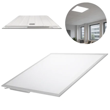 Panele-led - panel led kwadratowy 60x60 z neutralnym światłem 4000k biały wpuszczany hpb4060 heda 