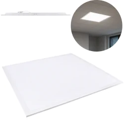 Panele-led - kwadratowy panel 60x60 biały 34w z neutralnym światłem 4000k ip40 c72-blm-066-340-4k-wh bemko