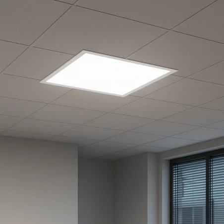 Panele-led - kwadratowy panel 60x60 biały 34w z neutralnym światłem 4000k ip40 c72-blm-066-340-4k-wh bemko 