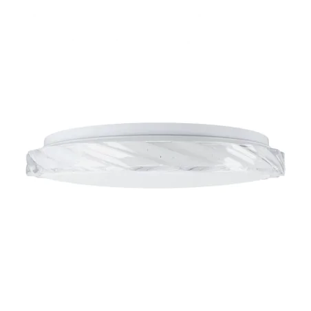 Plafony - 04874 lampa sufitowa ozdobna plafoniera z kryształowym brzegiem 24w cct fala ideus 