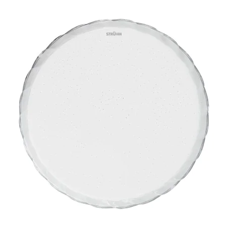 Plafony - 04874 lampa sufitowa ozdobna plafoniera z kryształowym brzegiem 24w cct fala ideus 