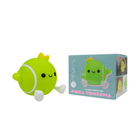 Oswietlenie-do-pokoju-dzieciecego - lampka w kształcie piłki tenisowej prezent dla kibica fana tenisa ziemnego interblue 