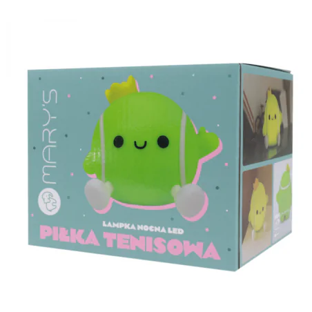 Oswietlenie-do-pokoju-dzieciecego - lampka w kształcie piłki tenisowej prezent dla kibica fana tenisa ziemnego interblue 