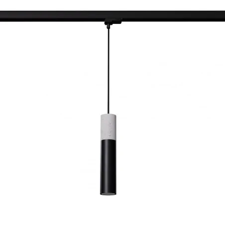 Oswietlenie-szynowe - lampa wisząca borgio czarny gu10 4000k 7w 530lm 