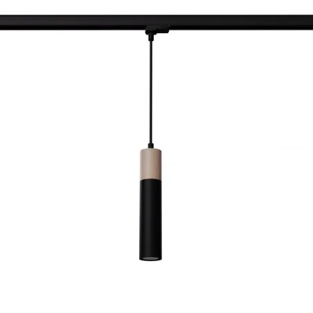 Oswietlenie-szynowe - lampa wisząca pablo czarna gu10 4000k 7w 530lm 