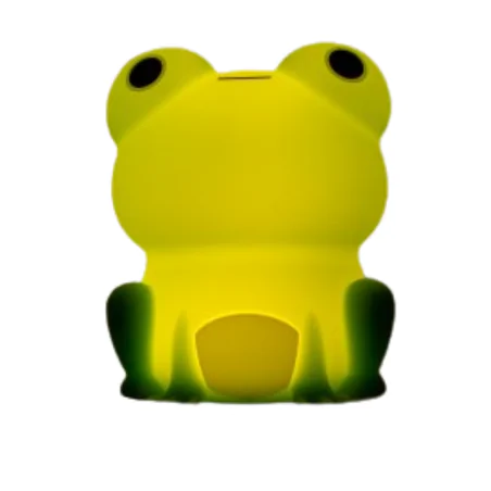 Oswietlenie-do-pokoju-dzieciecego - lampka dziecięca nocna żabka led silikonowa dotykowa usb interblue 