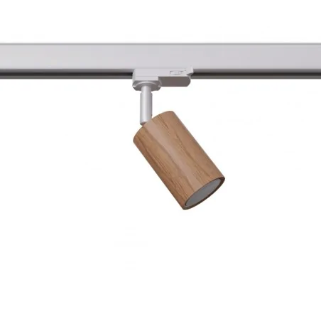 Oswietlenie-szynowe - kinkiet berg naturalne drewno gu10 4000k 7w 530lm  w 