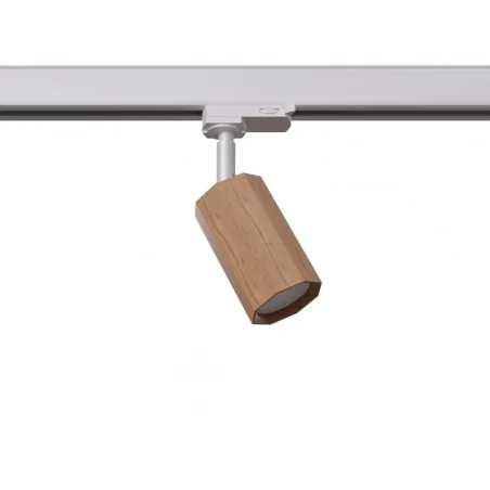 Oswietlenie-szynowe - kinkiet zeke dąb gu10 3000k 7w 510lm  w 