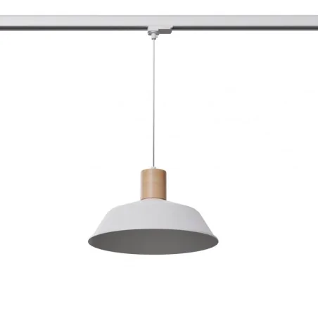 Oswietlenie-szynowe - lampa wisząca fano biała e27 