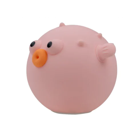 Oswietlenie-do-pokoju-dzieciecego - lampka dziecięca nocna rybka różowa lampa rozdymka led bezprzewodowa  interblue 