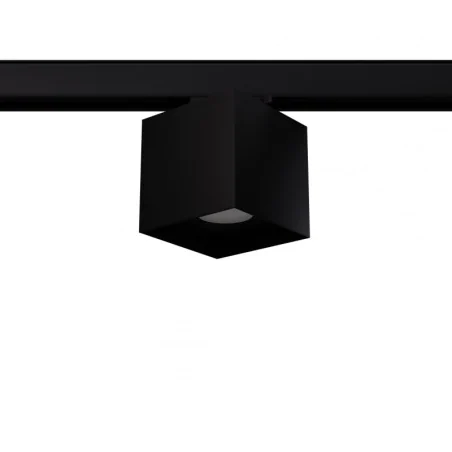 Oswietlenie-szynowe - plafon hati czarny gu10 3000k 7w 510lm 