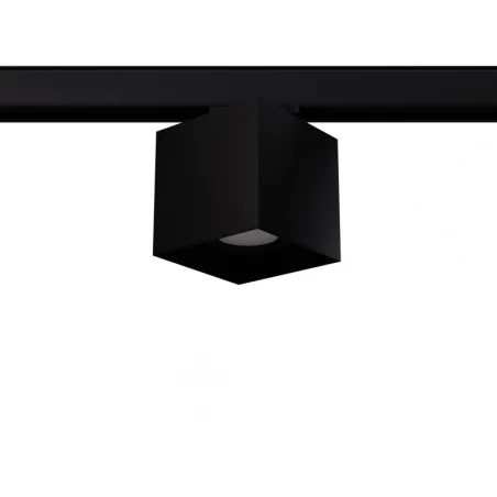 Oswietlenie-szynowe - plafon hati czarny gu10 4000k 7w 530lm 