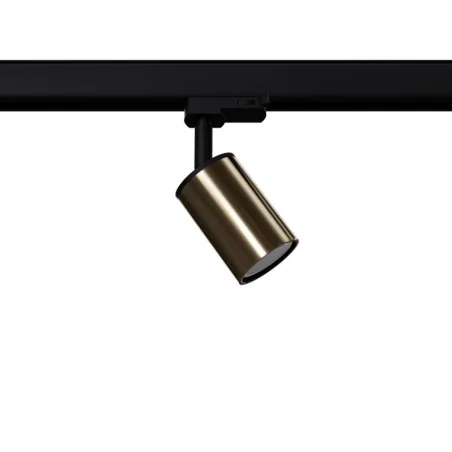Oswietlenie-szynowe - kinkiet winx czarny/złoty gu10 3000k 7w 510lm 