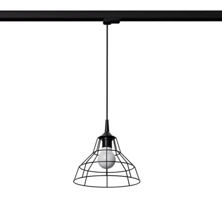 Oswietlenie-szynowe - lampa wisząca anata czarna e27 4000k 7,5w 690lm 