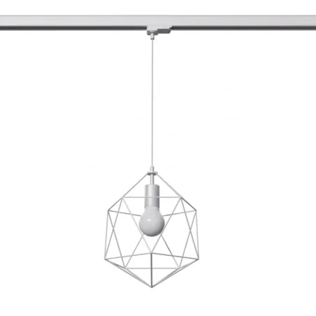 Oswietlenie-szynowe - lampa wisząca gaspare biała e27 4000k 7,5w 690lm 