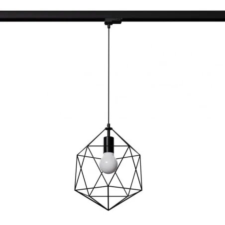 Oswietlenie-szynowe - lampa wisząca gaspare czarna e27 4000k 7,5w 690lm 