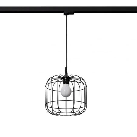 Oswietlenie-szynowe - lampa wisząca celta czarna e27 3000k 7,5w 620lm 