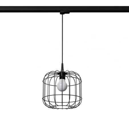 Oswietlenie-szynowe - lampa wisząca celta czarna e27 4000k 7,5w 690lm 