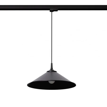 Oswietlenie-szynowe - lampa wisząca zuma czarna e27 4000k 7,5w 690lm 
