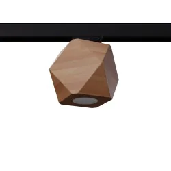 Oswietlenie-szynowe - plafon woody naturalne drewno gu10 4000k 7w 530lm  b