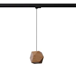 Oswietlenie-szynowe - lampa wisząca woody naturalne drewno gu10 3000k 7w 510lm  b