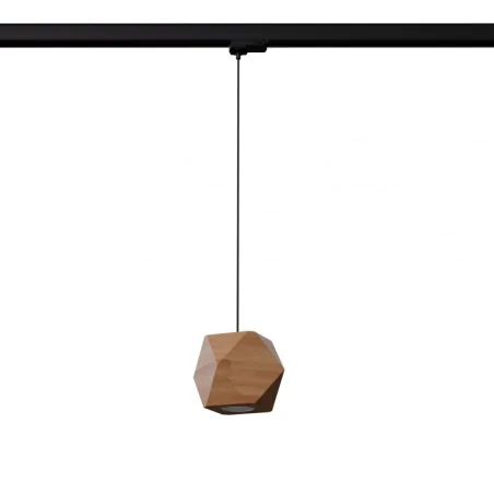 Oswietlenie-szynowe - lampa wisząca woody naturalne drewno gu10 4000k 7w 530lm  b 
