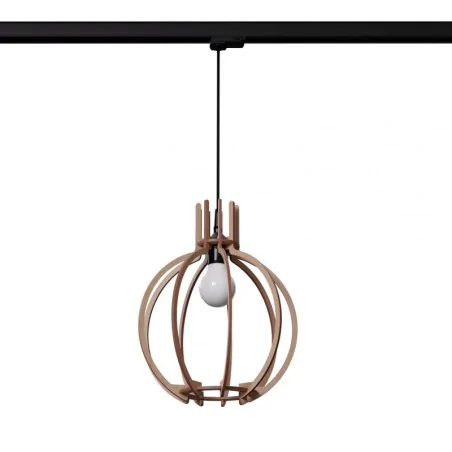Oswietlenie-szynowe - lampa wisząca arancia naturalne drewno e27 3000k 7,5w 620lm  b 