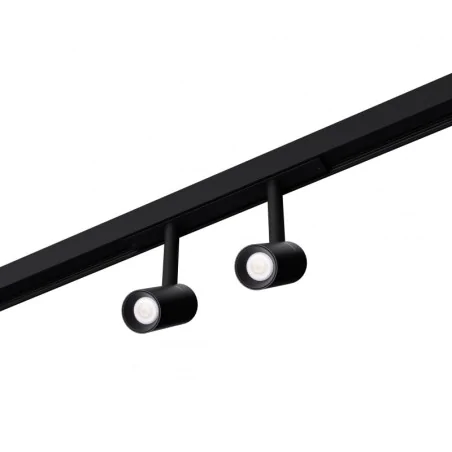 Oswietlenie-szynowe - karo 2 czarny led 3000k 12w 960lm 