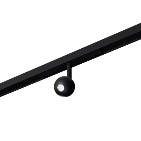 Oswietlenie-szynowe - noxe 1 czarny led 3000k 7w 560lm 