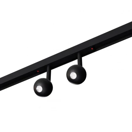 Oswietlenie-szynowe - noxe 2 czarny led 3000k 14w 1120lm 