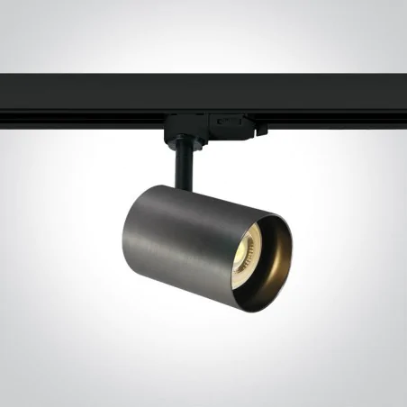 Oswietlenie-szynowe - tiva szary metal gu10 3000k 7w 540lm 