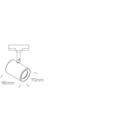 Oswietlenie-szynowe - ossi biały gu10 4000k 7w 550lm 