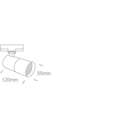 Oswietlenie-szynowe - lara biały gu10 3000k 7w 540lm 