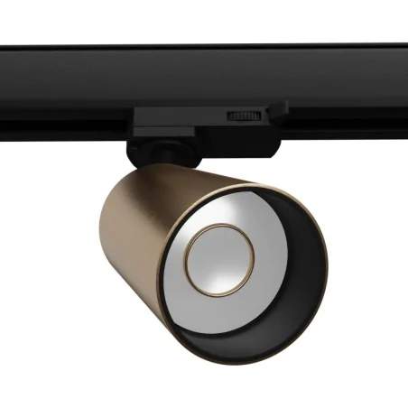 Oswietlenie-szynowe - aura szczotkowany mosiądz gu10 4000k 7w 550lm 