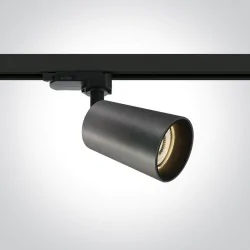 Oswietlenie-szynowe - aura szary metal gu10 3000k 7w 540lm 