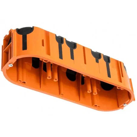 Puszki-podtynkowe - puszka potrójna podtynkowa wiatroszczelna produo głęboka z wkrętami fi68m a.0093 pawbol 