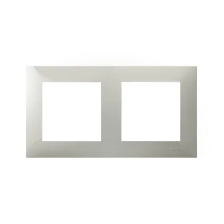 Ramki-podwojne - ramka podwójna kaszmirowy beż do gniazd i włączników szafir ospel r-2z/83 