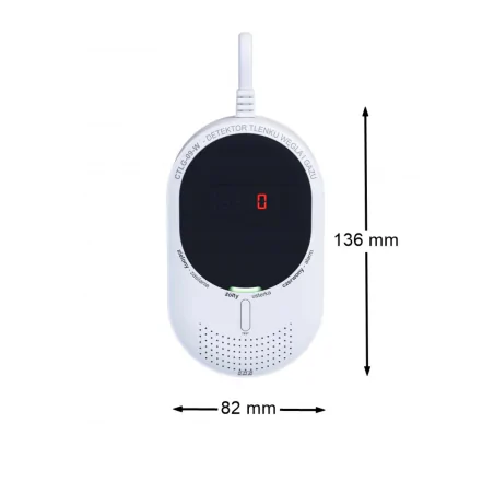 Czujniki-gazu - detektor czadu i gazu ziemnego 2w1sterowany telefonem tuya smart ctlg-09-w f&f 