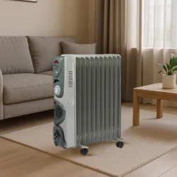 Grzejniki-olejowe - grzejnik olejowy na kółkach z timerem 11 żeberek 3 opcje grzania 2500w+400w vo0275 volteno 