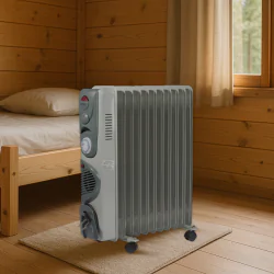 Grzejniki-olejowe - grzejnik olejowy na kółkach z timerem 11 żeberek 3 opcje grzania 2500w+400w vo0275 volteno 